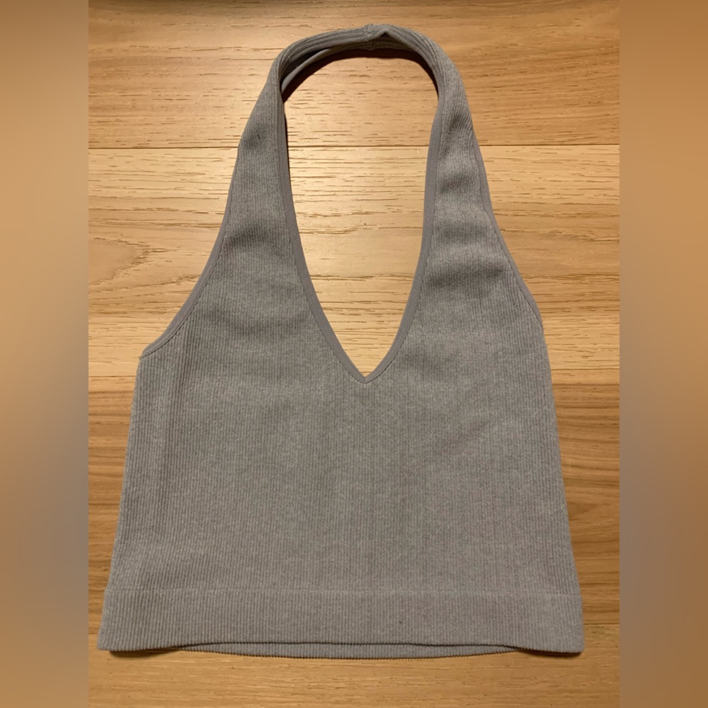 Cropped halter top
